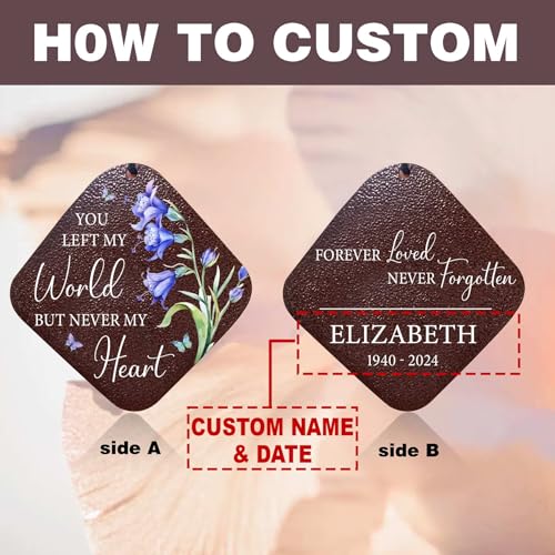 Image of ASTARIN Personalized Memorial Wind Chimes, Customized Wind Chime for Loss of Loved One /Mother /Father, Wind Chimes for Outside Garden Decoration, Sympathy Gifts for Women /Man