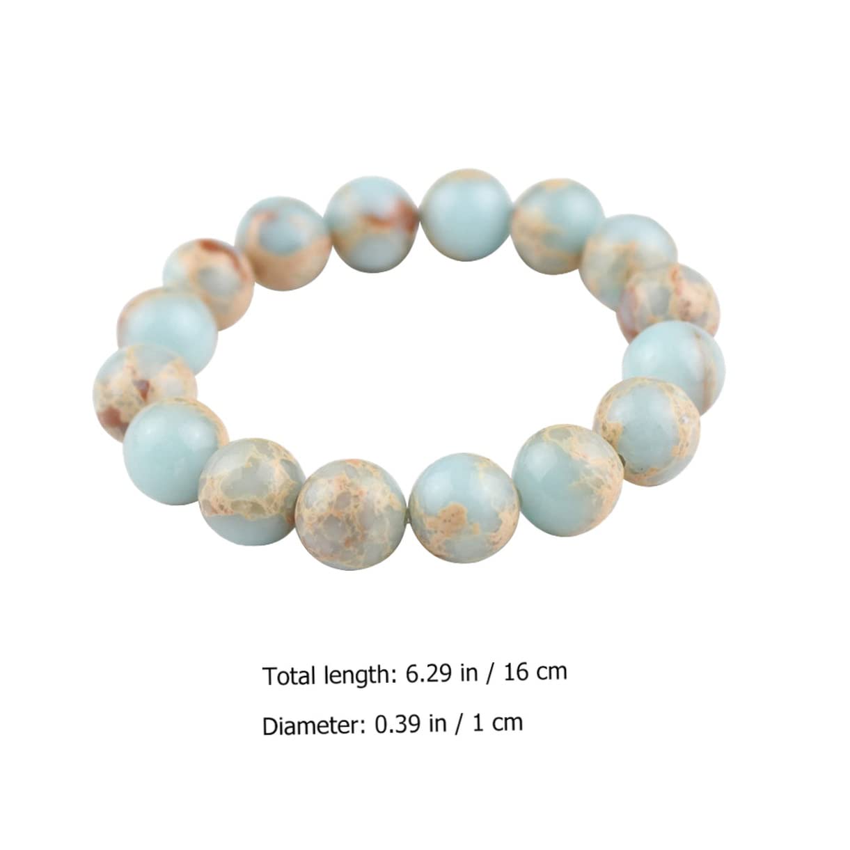 Schmuck Blaue Kugel Armband Perle Mädchen gebettet natürliche Miss Runde Perlen