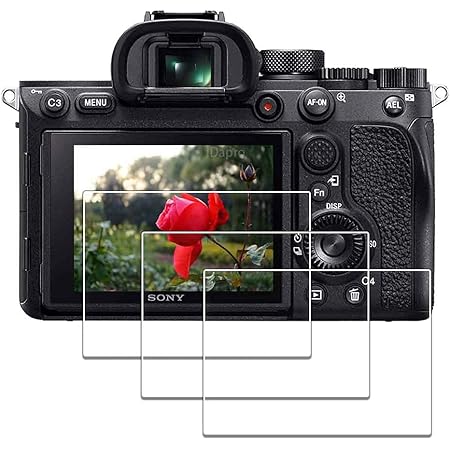 iDaPro Screen Protector for Sony Alpha A7R IV / A7R III / A7R II / A7 III / A7 II / A7S III / A7S II A7RIV A7RIII A7RII A7III A7II A7SIII A7SII [3 Pack] Tempered Glass Easy Installation