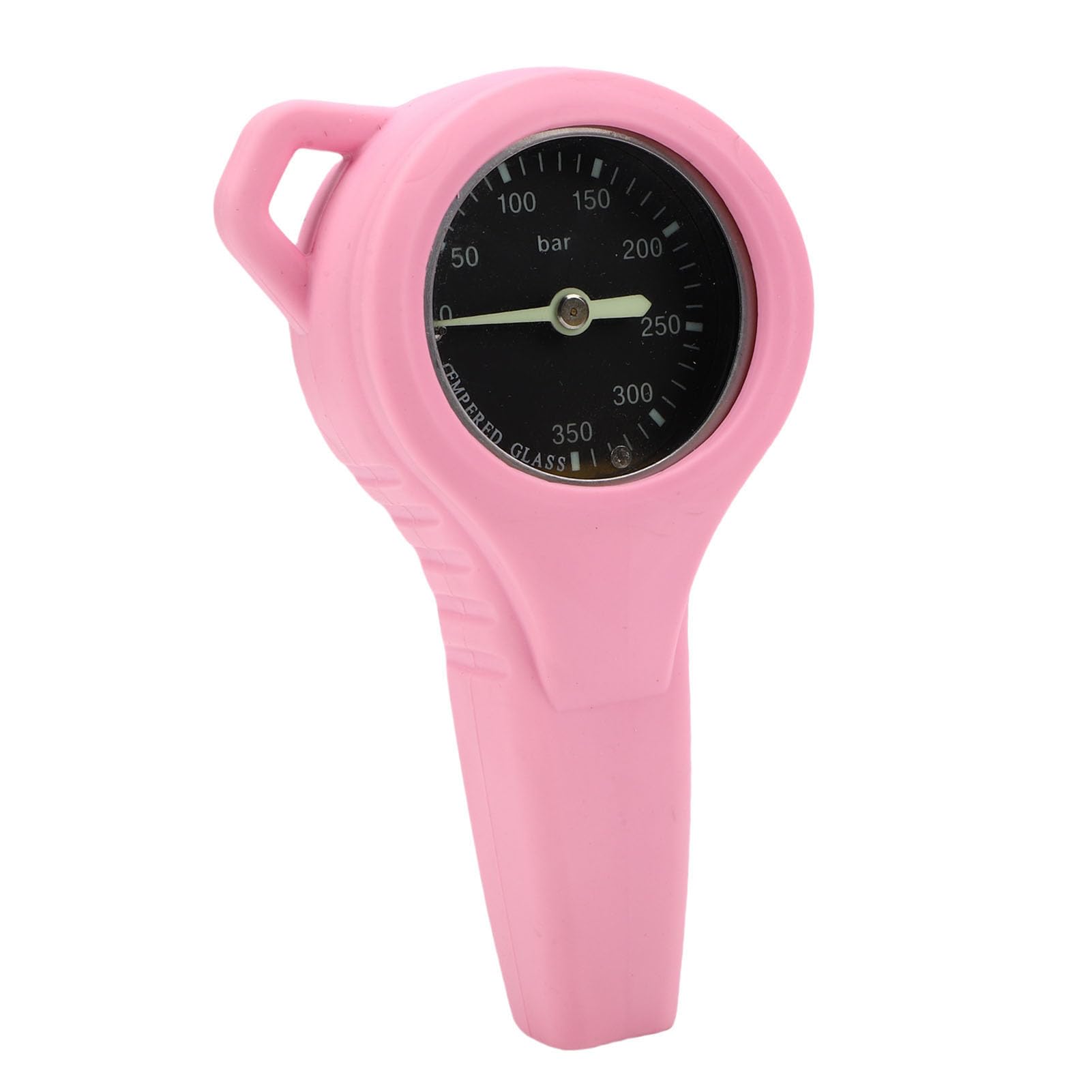 Changor Manometro Luminoso per Immersioni Subacquee Misuratore Affidabile per la Misurazione Subacquea di Sicurezza e Precisione 1 Immersione per Subacquei di Tutti i Livelli Acciaio/ (Rosa)