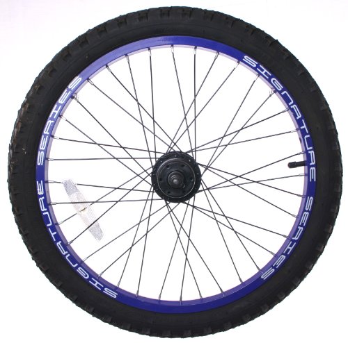 Dunlop, 50,8 cm ruota bici BMX blu anteriore freno a disco/tubo flessibile BLK raggi a buon mercato