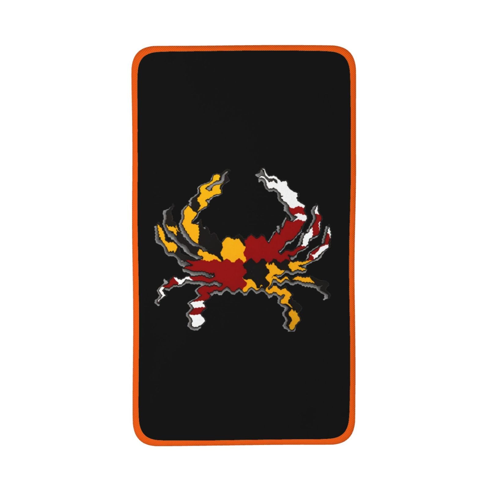 HACXZ Maryland Crab Flag Hand Towels - Quick Drying - Microfiber Coral Velvet Highly Absorbent Towels - Use as Hotel, Bathroom, Shower, Hand Towel 16 x 28 inches (White)