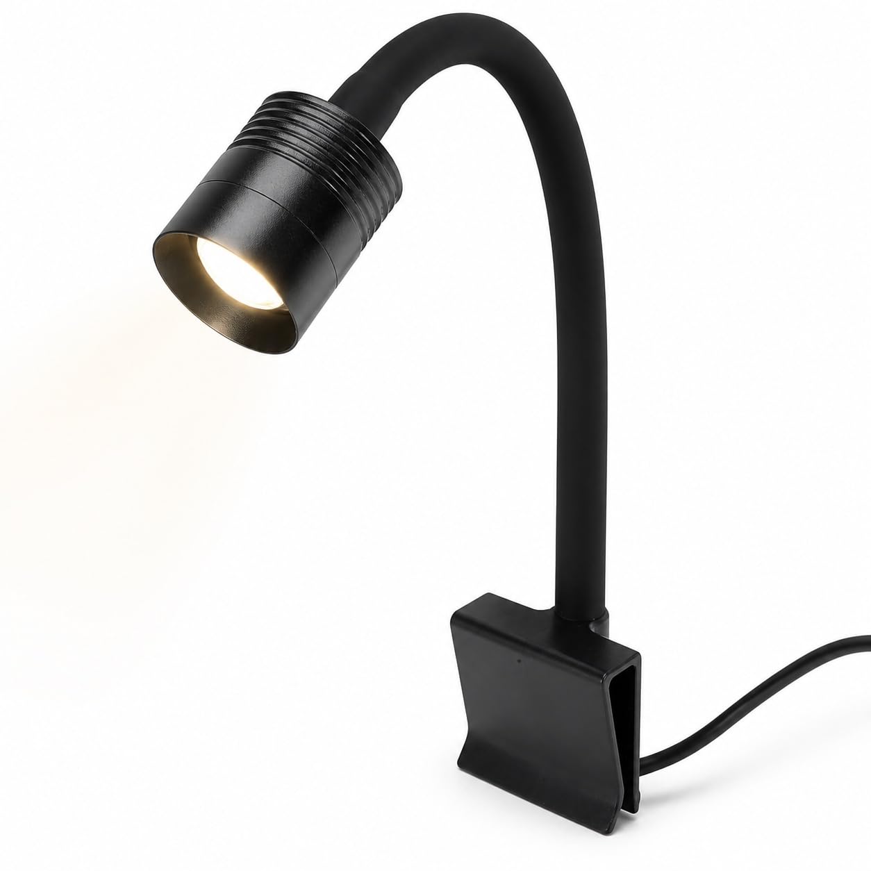 Aquarium Spot Light, USB Clip On Fish Tank Spotlight with Timer and 360 Degree Rotatable Clamp for Small Tanks Aquascapes