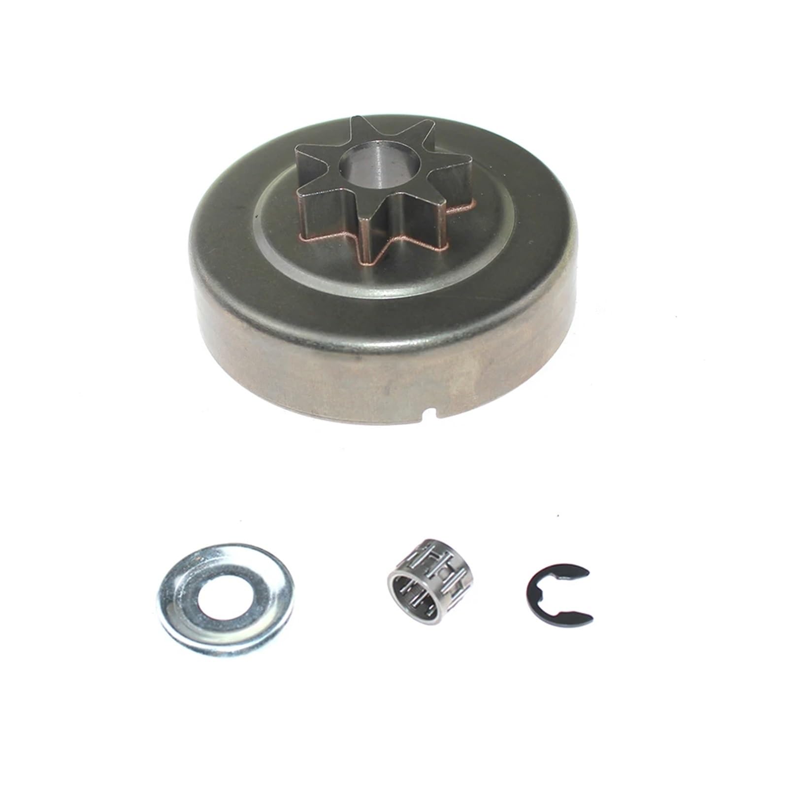 Kit de piñón de cadena y tambor de embrague de 3/8" y 7 dientes compatible con motosierras for Sti 029, 034, 036 y 039.