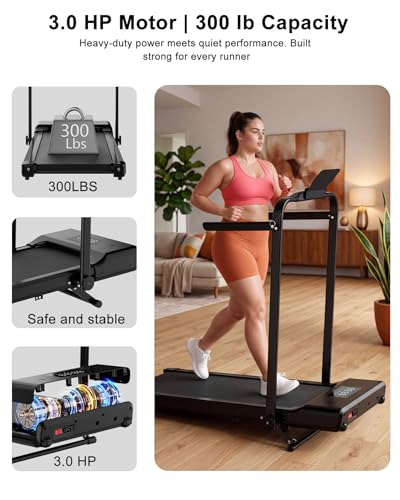 Standing treadmill desk