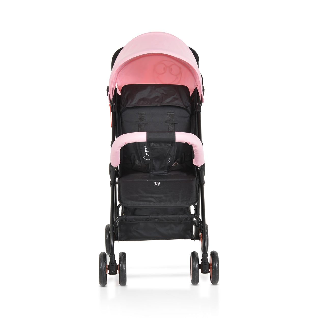 Moni, Poussette, Buggy Capri Pliable, Ceinture de Sécurité, Dossier Règlable, Rose