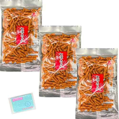 塗壁製菓 七味あられ 75g×3袋セット ★スラスラ本舗オリジナルポケットティッシュつき★のサムネイル