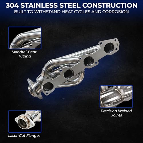 Image of Ram 1500 5.7 Hemi Shorty Headers Direct Replacement for Factory Exhaust Manifolds