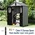 Domi 5×3ft Outdoor Resin Storage Shed - 95+ Cubic Ft Weatherproof Double-Wall Yard Shed with Skylight, Lockable Door and Carpet, Heavy-Duty Steel Frame Storage Building for Lawn Mower, Bike, Tools