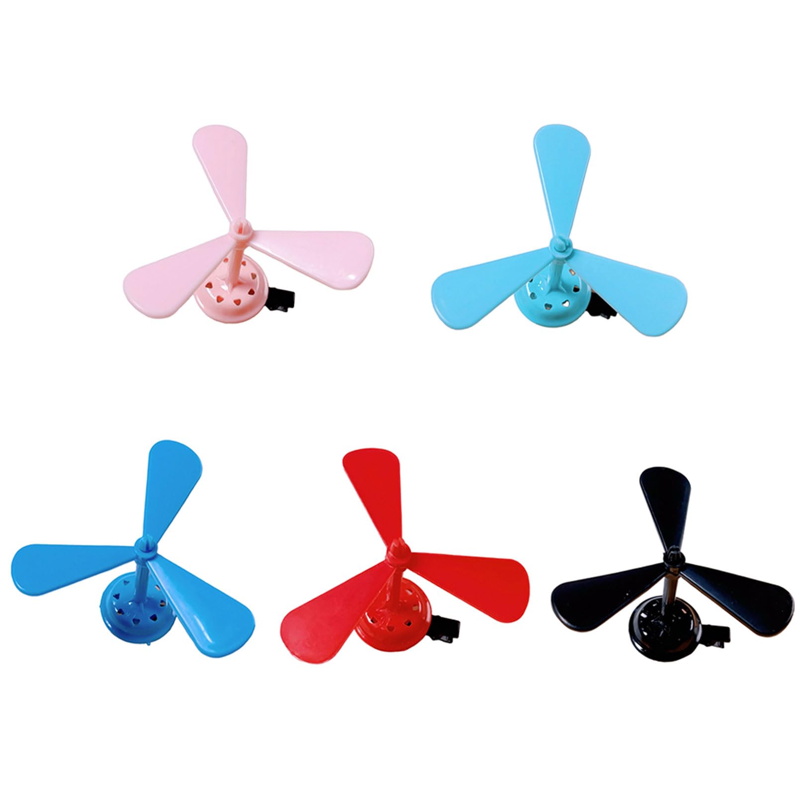 YUXITA 5/10pcs Creative Windmill Hairpin Funny Colorful Accessories Hair Clip For Adults