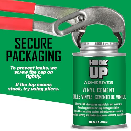Pegamento adhesivo vinilo impermeable HOOK UP 2 pack 4oz miniatura 2