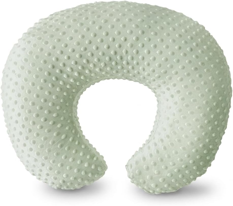 Nursing Pillow, Breastfeeding Pillows with Removable Cover for Mom with Breathable Filling, Ergonomic Baby Feeding Essentials for Bottle and Breastfeeding​ (Green)