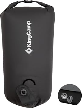 KingCamp Air Pump Sack, Roll Top Compression Pump Bag Ultralight Pump Sack Multi-Use Waterproof Outdoor Dry Bag Storage Bag for Inflation Sleeping Pad, Mattress & Camping Mat