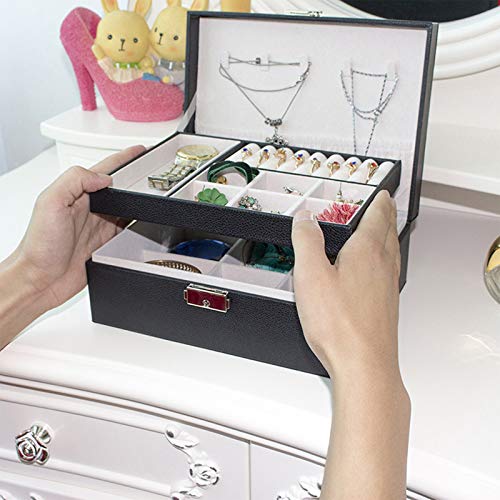 Emsmil Scatola Portagioie in Pelle PU Rivestimento...