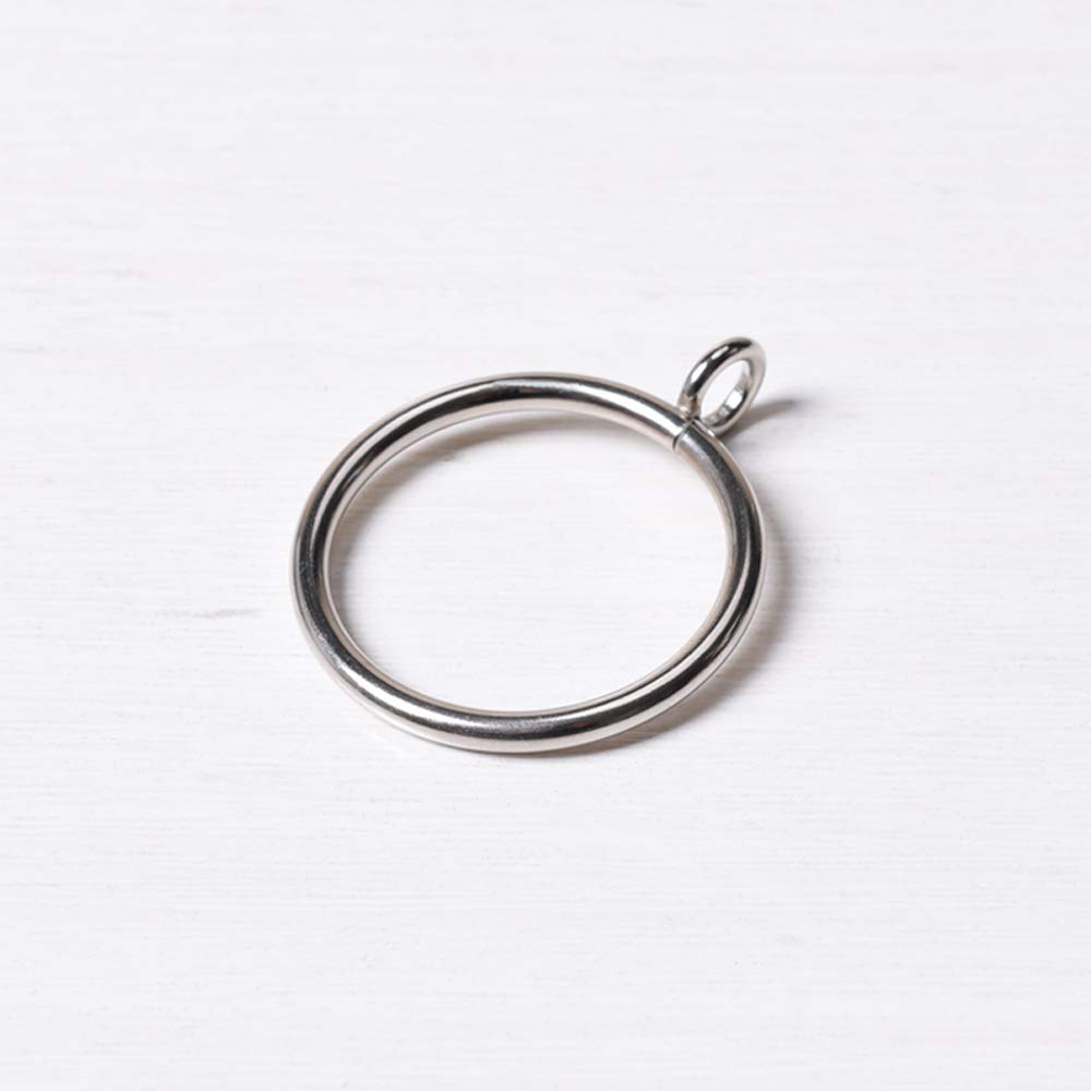 Wenkoni Metal Curtain Rings,Eyelet Rings 1.1-Inch(28mm) Inner Diameter,Set of 20.(Color:Silver)