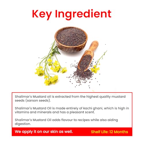 Image of SHALIMARS Mustard Oil 1 Ltr Pouch Pack Of 2 (packaging may vary)