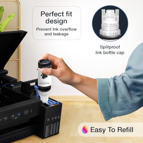 Image of Splashjet 001 Compatible Refill Ink for Epson L4150, L4160, L6160, L6170, L6190, L655 Printer Ink Bottle, 001 Ink Code (70g x 1 Color) Magenta - 501768