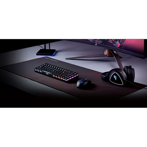 ROG Scabbard II - Tappetino per mouse da gioco esteso | Nano Technology Smooth Glide Tracking | Rivestimento protettivo per acqua, olio, superficie antipolvere | bordi piatti con cuciture piatte - Mouse gaming - Immagine 2