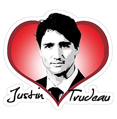 Justin Trudeau, Justin Trudeau Decal Sticker - Sticker Graphic - Auto, Wall, Laptop, Cell, Truck Sticker for Windows, Cars, Trucks