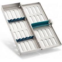 German Stainless 1 Each Dental Autoclave Sterilization Cassette Rack Box Tray for 5 Instrument