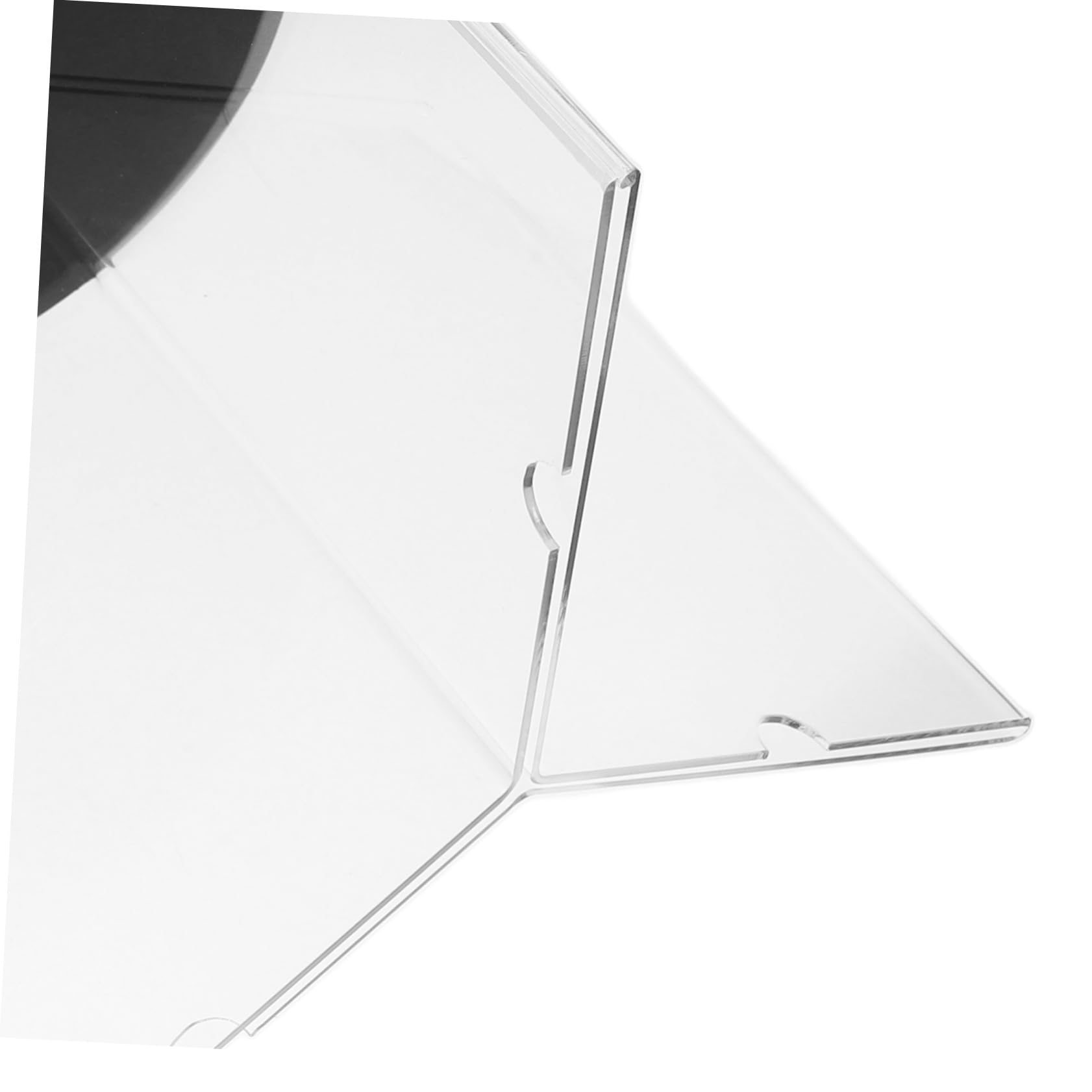 VILLCASE Soporte para Letreros Verticales A5 Acrílico Giratorio de 6 Caras con Base Estable para Exhibición de Menús en Oficina, Restaurante y Tienda