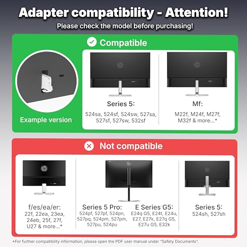Support VESA HP M24f et M27f 3IDEE Flexi-Lite | Fixation écran entièrement mobile