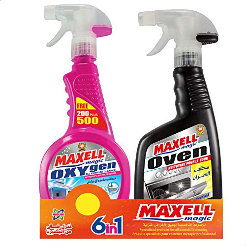 Maxell MagicOven Cleaner 500 ml with All Purpose Cleaner, 700 ml
