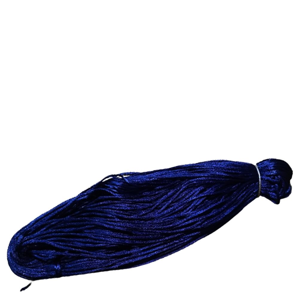 Dark Blue Rattail Satin Cord Malai Macrame Cord/Malai Dori/Silk Macrame for Craft, Embroidery, Jewellery, Bag & Beading Making (3MM, Dark Blue, 100 Meter)-image-15