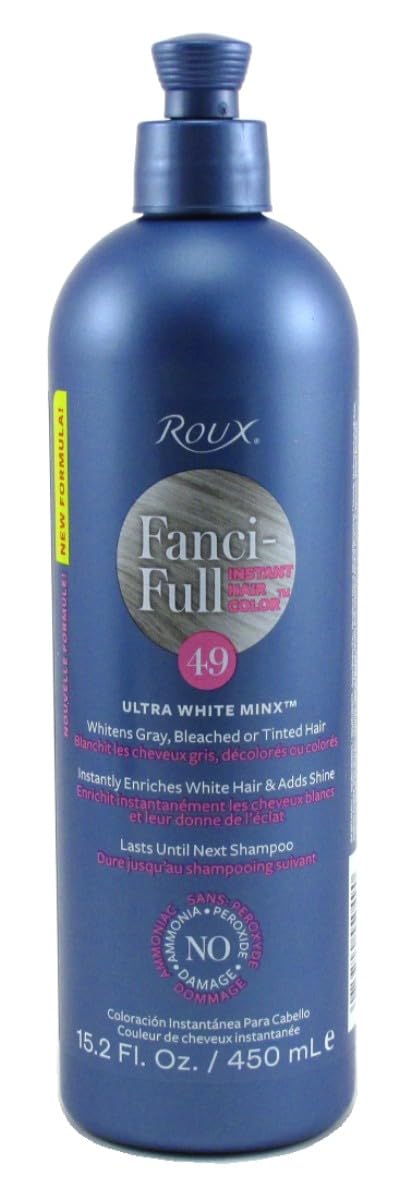 RouxFanci-Full Rinse, 49 Ultra White Minx, 15.2 Fluid Ounce (Pack of 2)