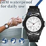 PROKING Waterproof Nurse Watch for Medical Professionals Students Women Men, Night Light, 12/24 Hour Military Time Easy to Read Dial, Second Hand Watch for Nursing Day Gifts - Image 4