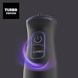 Taurus Blender ręczny 1000W | 20 poziomów prędkości | funkcja turbo | 4 ostrza ze stali nierdzewnej | ergonomiczna konstrukcja miękka w dotyku | ochrona przed zachlapaniem | akcesoria | stal nierdzewna | elektryczny | plastik, srebrny/czarny