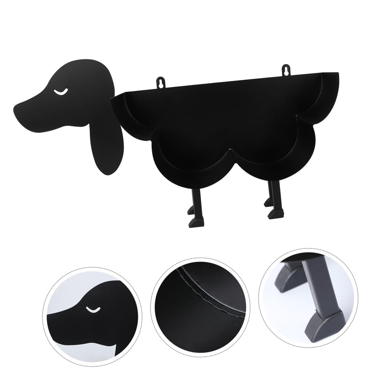 Tofficu Portarrollos de Papel Higiénico Soporte Estable Vertical de Hierro Negro para Varios Rollos, Adecuado para Baño de Hotel o Club
