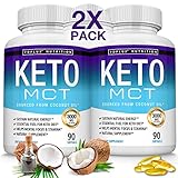 Toplux Keto MCT Oil Capsules Ketosis Diet - 3000mg Natural Pure Coconut Oil Extract Pills to Support Ketogenic Diet, Source of Energy, Easy to Digest for Men Women, 90 Softgels, Supplement
