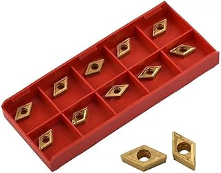 DCMT070204 YBC251 Hartmetall-Einsätze, 10-teiliges Set für Drehmaschinen-Werkzeughalter und Bohrstange, entworfen für Edelstahl-Bearbeitung