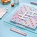 WS Game Company Scrabble Aura Edition, Iridescent Rotating Tempered Glass Board, Non-slip Metallic Wood Letter Tiles, Luxe Tile Racks & Organizer Tray, Family Word Board Games for 2-4 Players, Ages 8+
