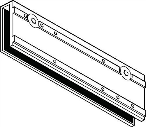 Preisvergleich Produktbild Klemmplatte für TS 3000 V weiß RAL 9016 für Ganzglastüren
