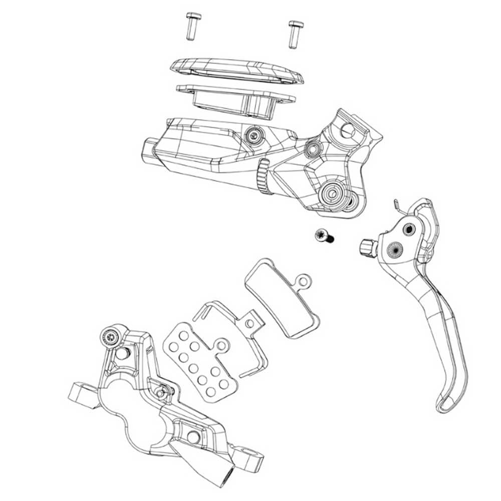 Sram Unisex Adult Disc Brake Lever Kit, Silver, One Size