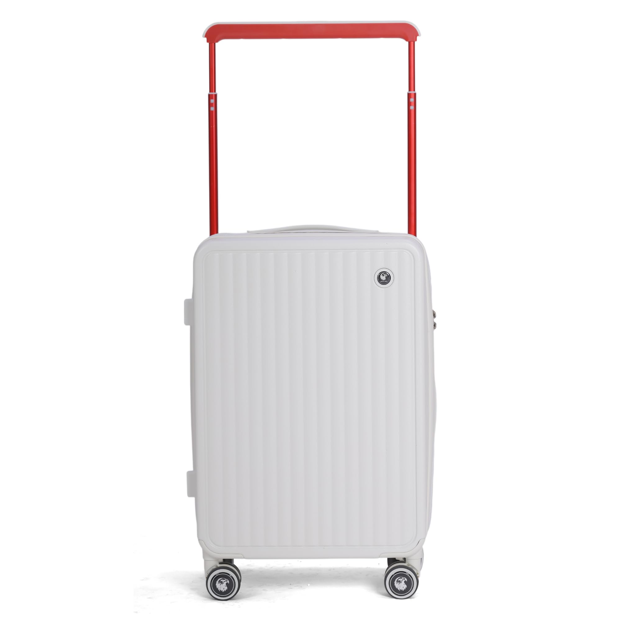 Buy MOCAN Atlas White Hardside Cabin Suitcase, Polycarbonate, 20