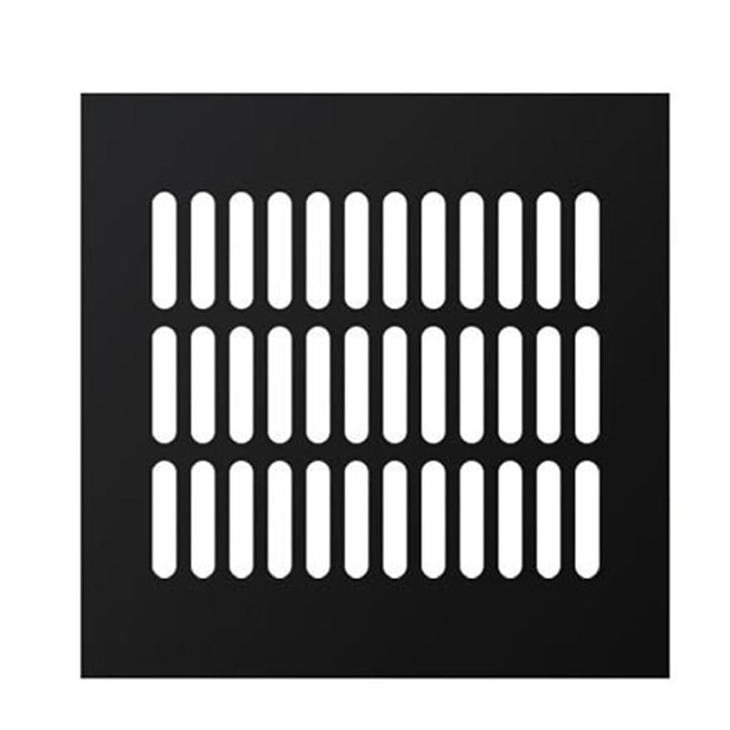 Grille d'aération de meuble noire 200x250mm pour rafraîchir l'air de la cuisine et du dressing