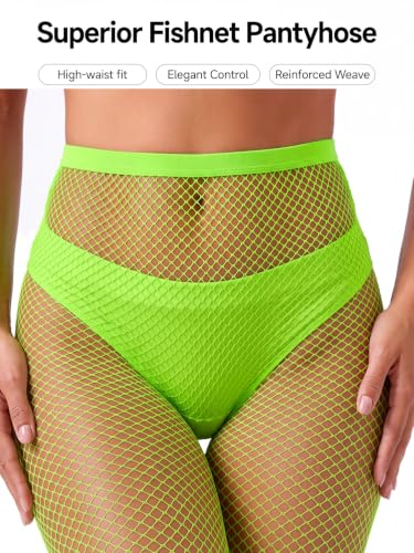 Image of ZINTEDI 2 Pairs Womens Fishnet Stockings High Waist Tights Fishnets Fishnet Tights for Women