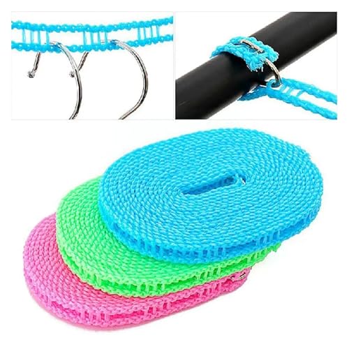 Barrière coupe-vent extensible et corde à linge antidérapante robuste - 5