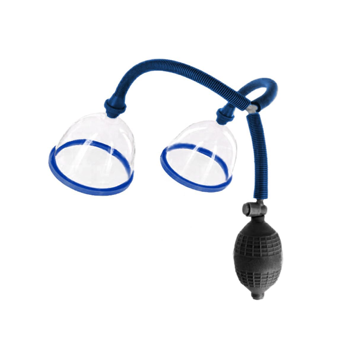 Ventouses pour mamelons Ensemble à vide avec aspiration extrême Agrandissement des mamelons Pompe vaginale à vide Ventouses clitoridiennes SM Sextoy pour femmes et couples (Bleu, 10x10 cm)