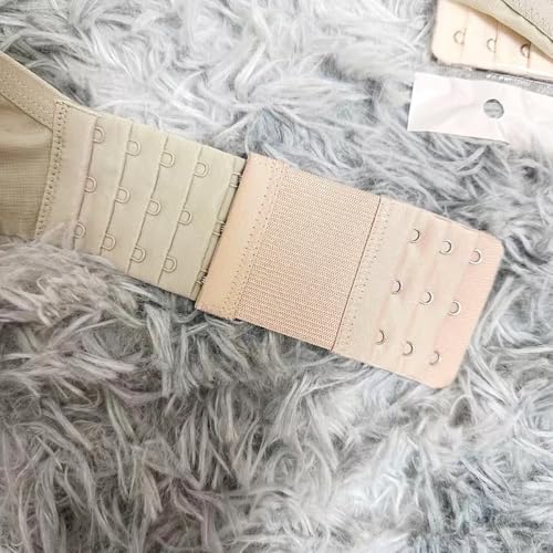 Image of Bra Strap Extenders, Women Elastic Extensions Bra Extender Set, 6 Piece,Skin,White,Black