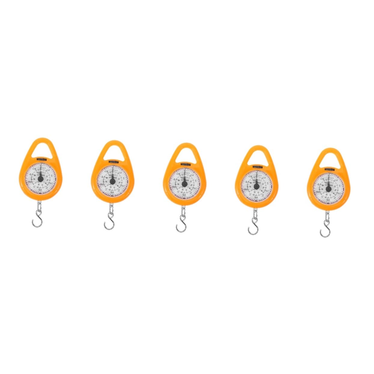 5 Uds Balanza De Resorte Báscula De Equipaje De Viaje Balanza De Pesca Báscula De Baño Maleta Digital Báscula De Primavera Báscula De Pesca Portátil Báscula Colgante Digital
