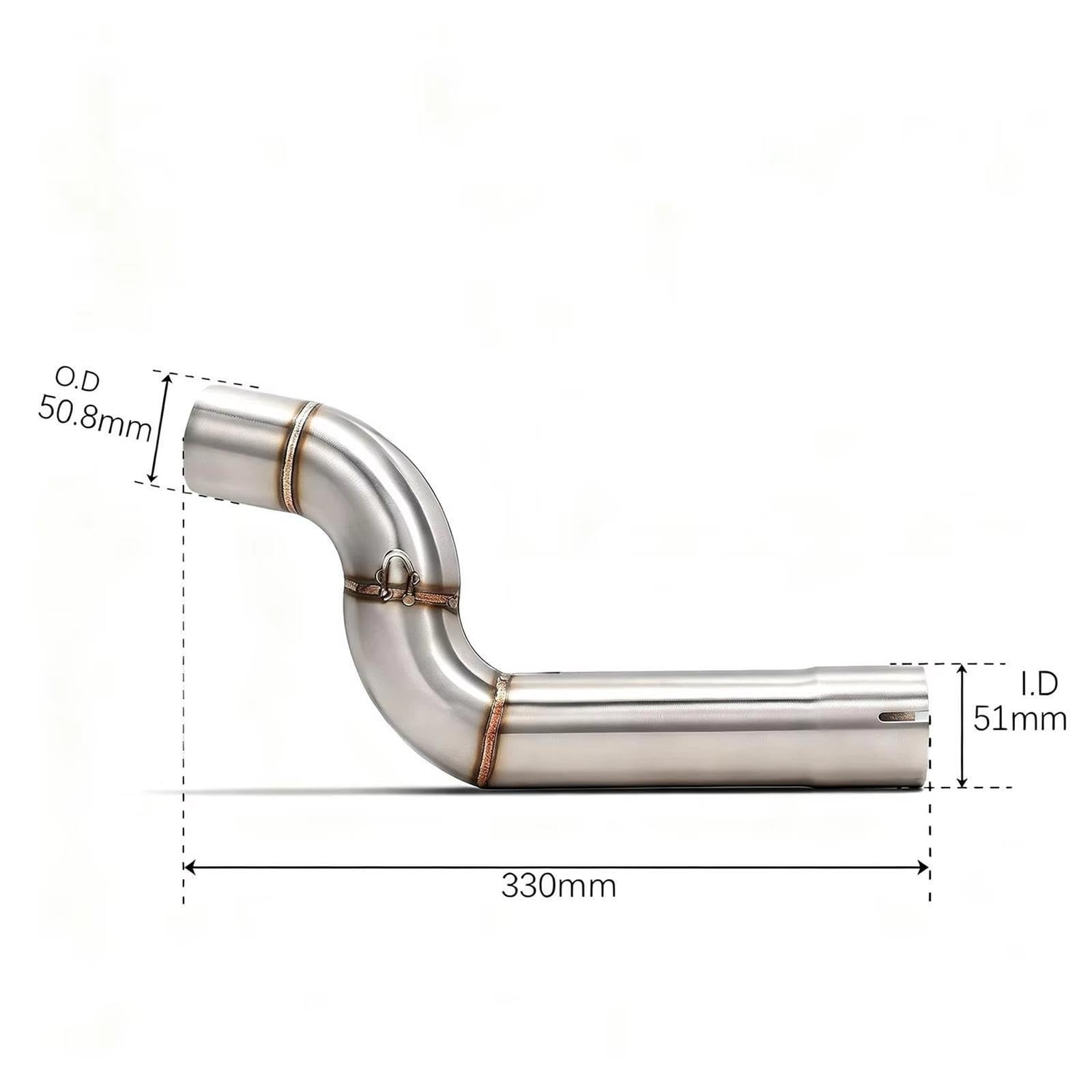 Tubo Medio de Escape de Motocicleta para F900 F900R