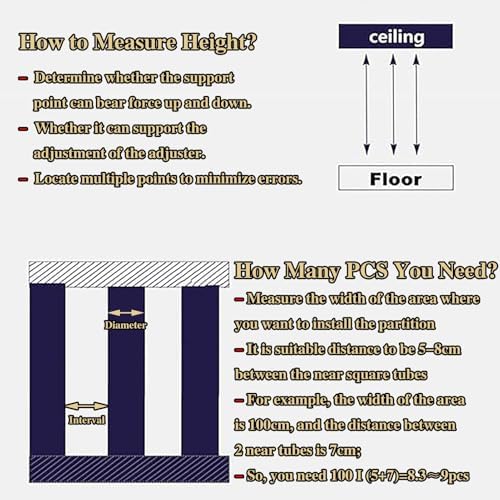 Modern Floor-to-Ceiling Privacy Screens, Adjustable Room Divider Partitions for Home & Office, Elegant Small Space Decor - 2pcs (70-300 cm)