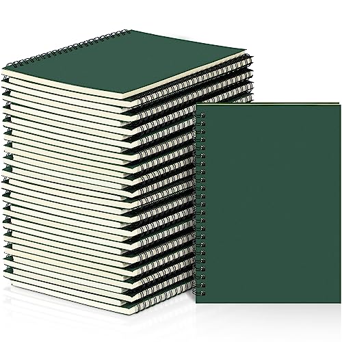 Image of Yahenda 36 Pcs Spiral Notebooks,1 Subject,Wide Ruled, Deep Green