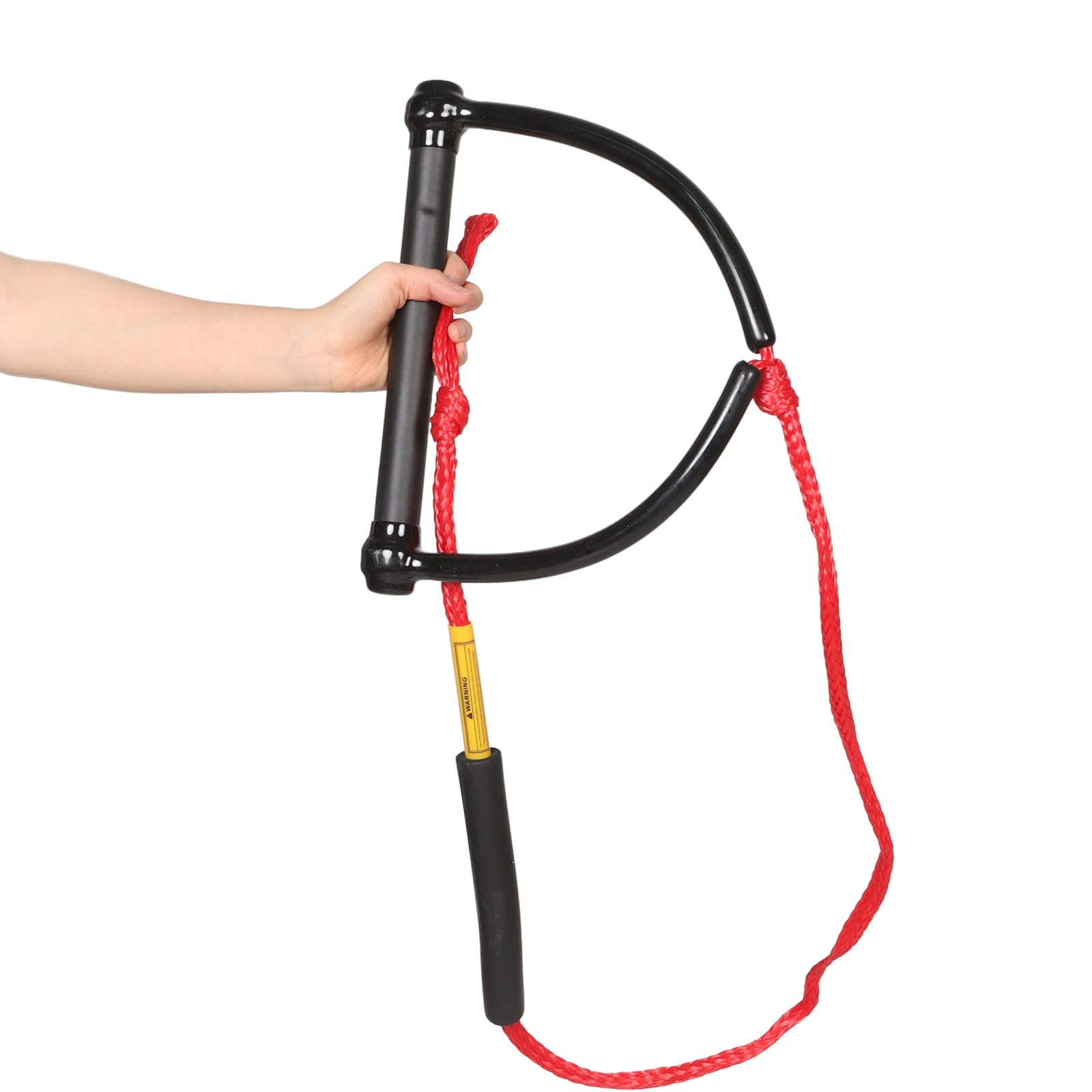 NOLITOY Cuerda de Remolque para Deportes Acuáticos Mango Cómodo y Resistencia UV, Cuerda de PP Roja Adecuado para Wakeboard y Tabla de Rodillas