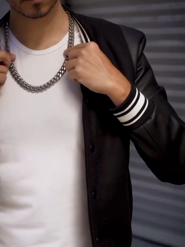 Catena Cubana 11 Mm Collana Hip Hop In Argento Con Ciondolo Ascia - Catena Cubana Uomo 18 Pollici, Stile Runner Collane Drip - Foto 2