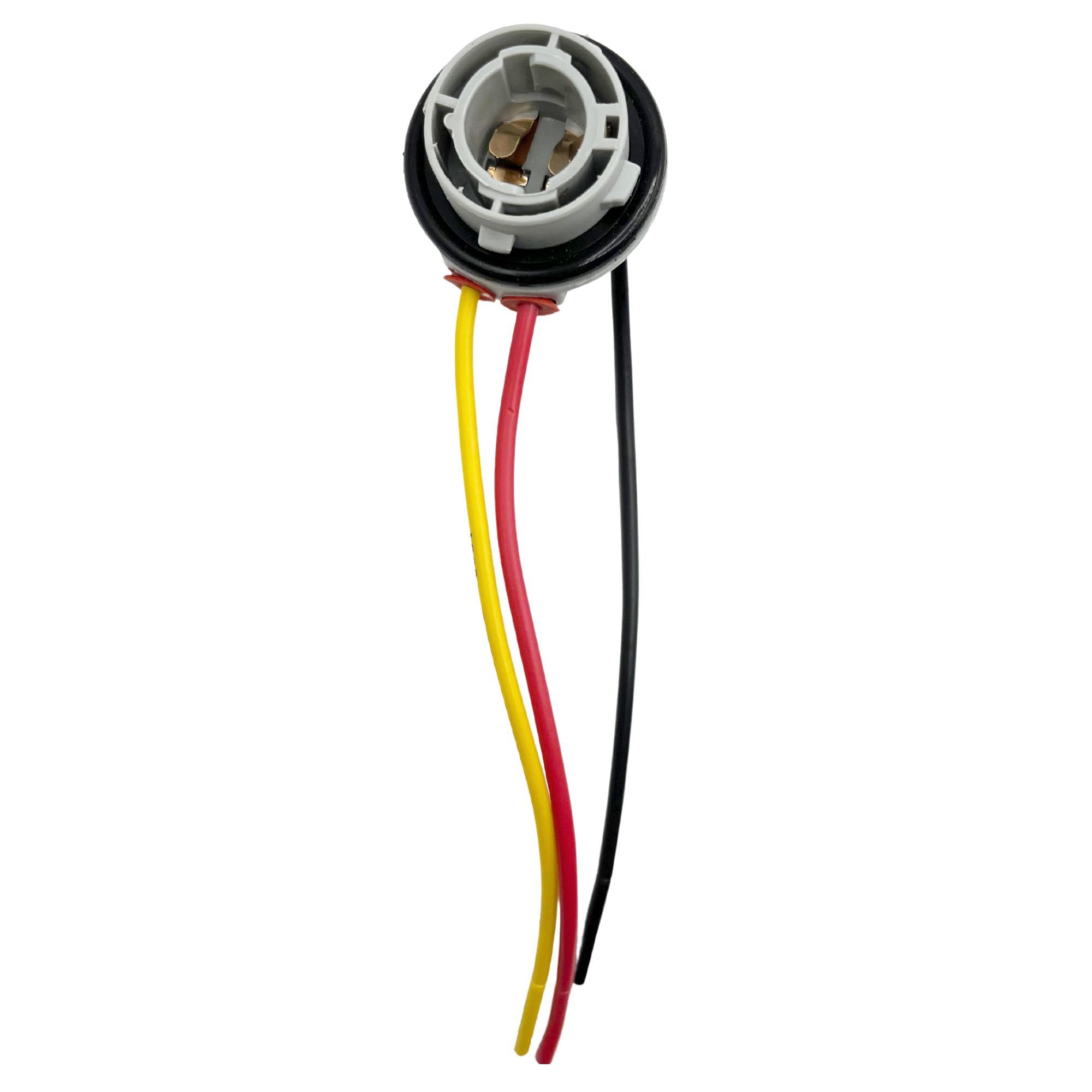 Portalampara bombillas  P21 1157 5W, Soporte para bombillas P21, Casquillo P21 1157 5W, Adaptador de bombilla P21, Apto para Luz de freno P21 1157 5W, Cable 11 cm, 1 unidad - imagen 1
